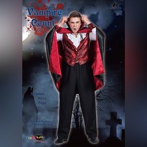 Vampire count men’s costume NEW